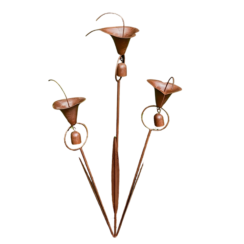 ⭐2026 New Arrival⏰Calla Lily Garden Stake with Bell Chimes🌷🐦