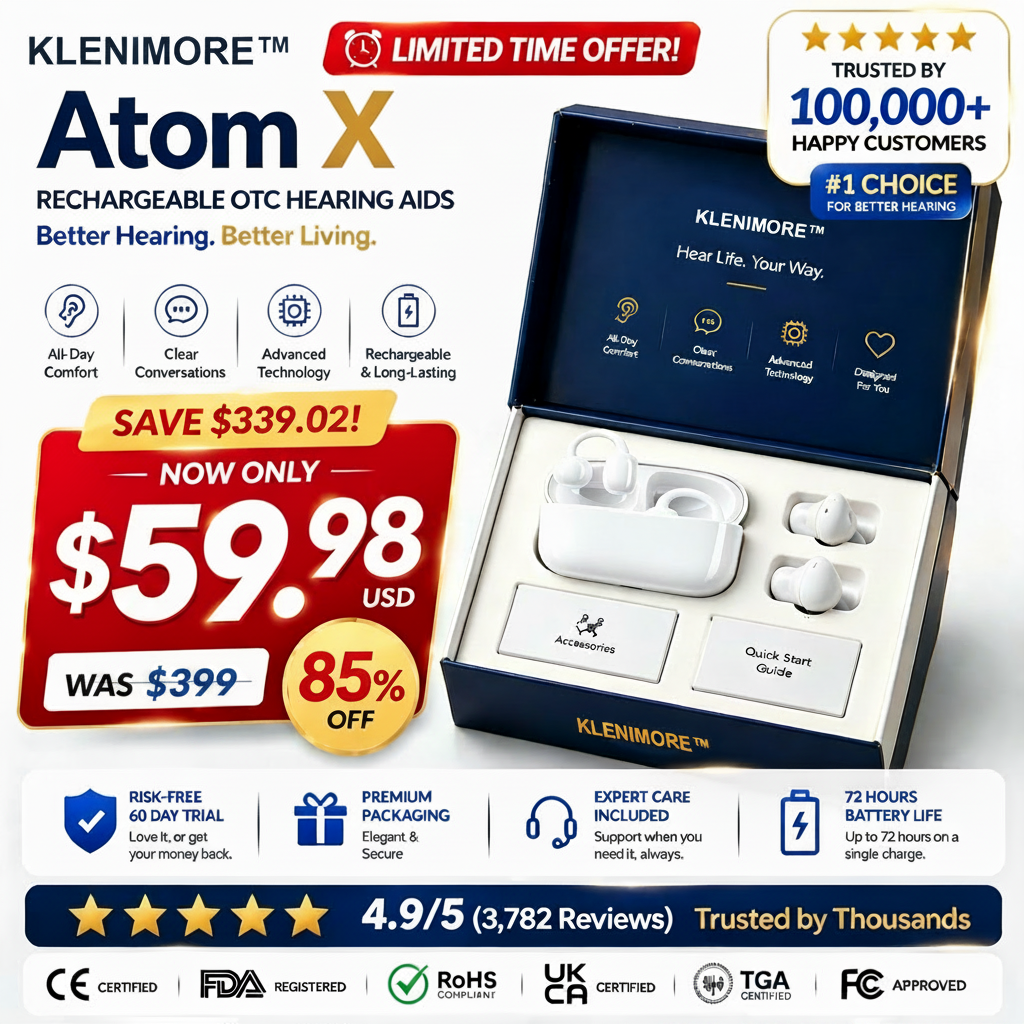 🔥 Today Only! 👂 Atom X Smart Hearing Aids — Hear Clearly, Feel Confident Again 💖🔊