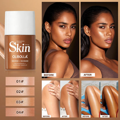 🤎 Bronzing Drops Tinted Serum 🌿 No Heavy Makeup Needed-8QY1