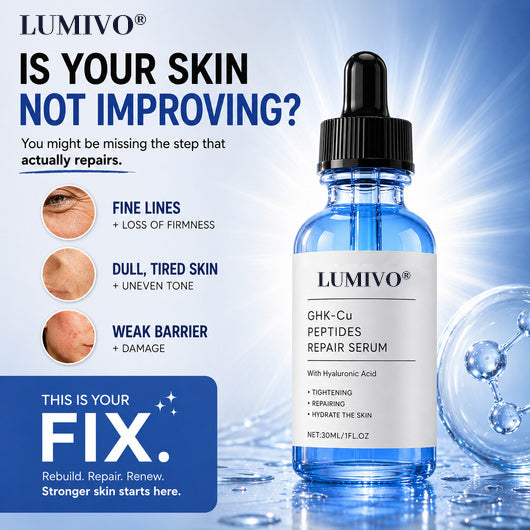 GHK-Cu Peptides Repair Serum for Firmer, Younger-Looking Skin.