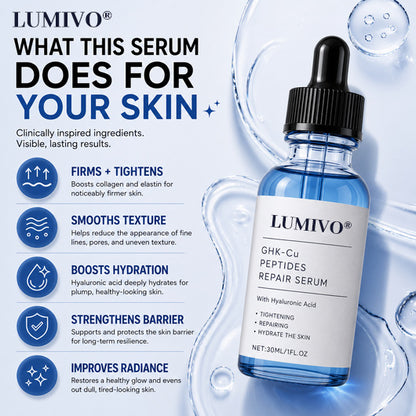 GHK-Cu Peptides Repair Serum for Firmer, Younger-Looking Skin.