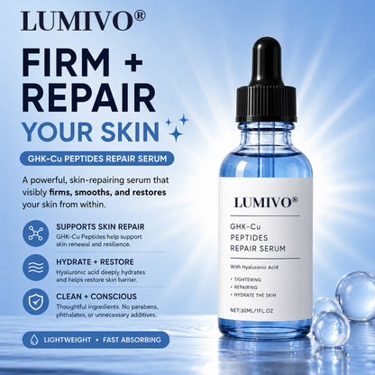 GHK-Cu Peptides Repair Serum for Firmer, Younger-Looking Skin.