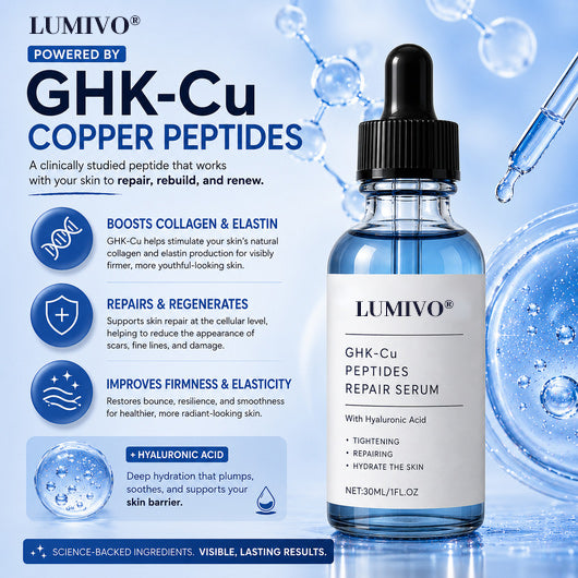 GHK-Cu Peptides Repair Serum for Firmer, Younger-Looking Skin.
