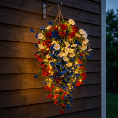 ✨ Celebrate America’s 250th Anniversary with Patriotic Hanging Flower Baskets