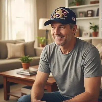 🦅USA 250th Anniversary Eagle Cap 🇺🇸 🧢Celebrate American Pride In Legendary Style-8JX3
