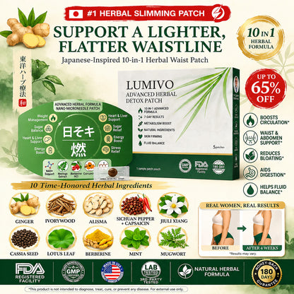 LUMIVO™ Herbal Slimming Patch: Gentle Heat for Fat Burning and Comfort | Waist & Abdomen Care