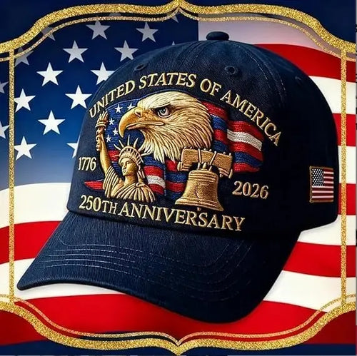 🦅USA 250th Anniversary Eagle Cap 🇺🇸 🧢Celebrate American Pride In Legendary Style-8JX3