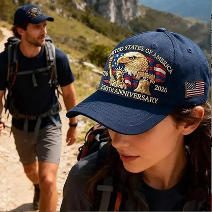 🦅USA 250th Anniversary Eagle Cap 🇺🇸 🧢Celebrate American Pride In Legendary Style-8JX3