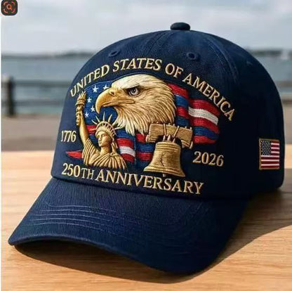 🦅USA 250th Anniversary Eagle Cap 🇺🇸 🧢Celebrate American Pride In Legendary Style-8JX3