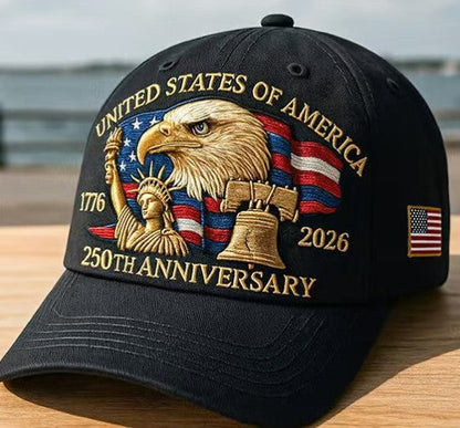 🦅USA 250th Anniversary Eagle Cap 🇺🇸 🧢Celebrate American Pride In Legendary Style-8JX3