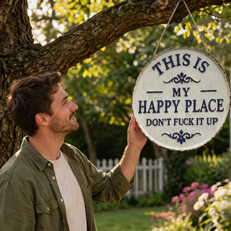 ✅ ✅ “This Is My Happy Place” Door Sign