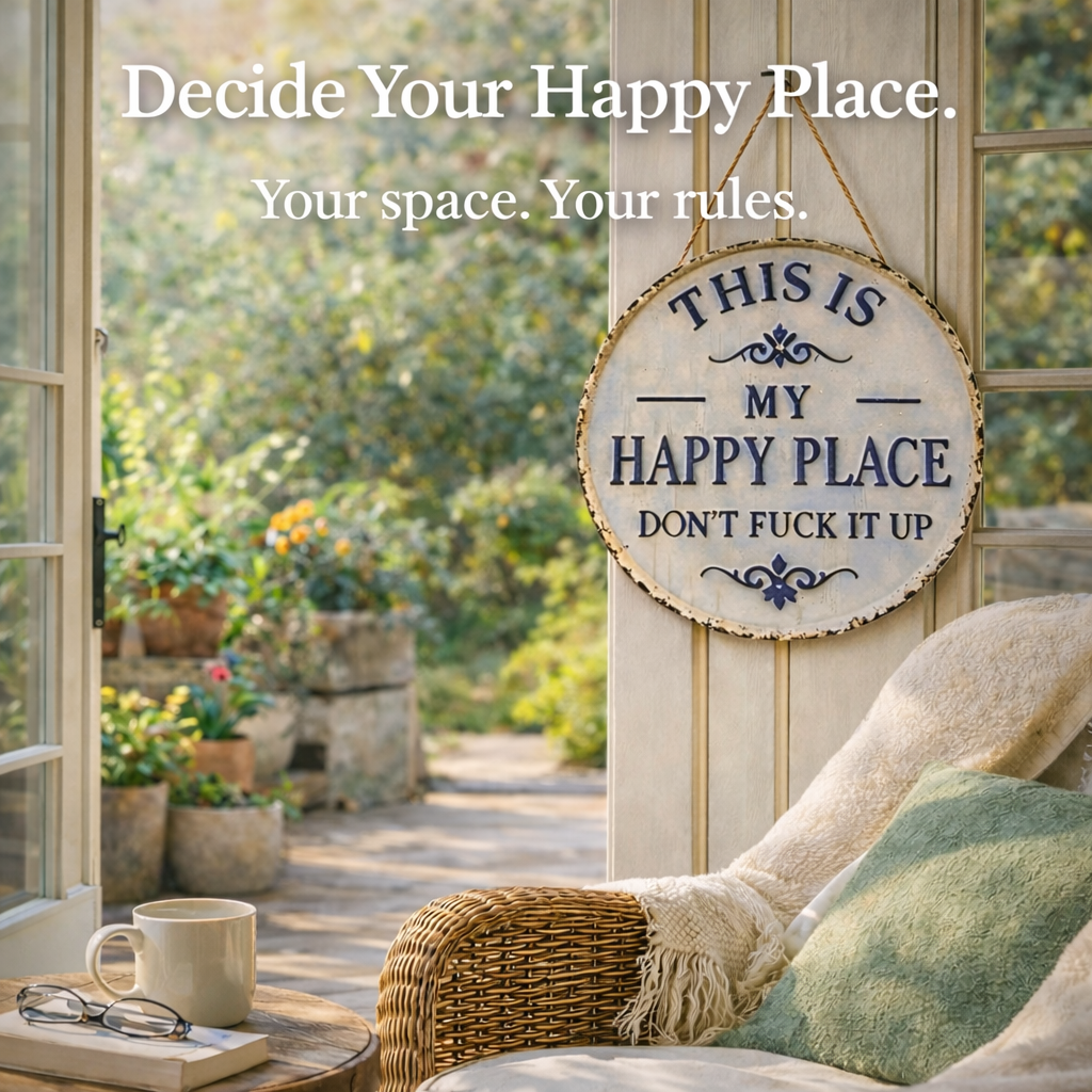✅ ✅ “This Is My Happy Place” Door Sign