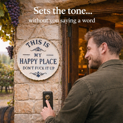 ✅ ✅ “This Is My Happy Place” Door Sign