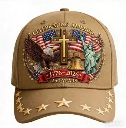 🦅USA 250th Anniversary Eagle Cap 🇺🇸 🧢Celebrate American Pride In Legendary Style-8JX3