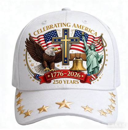 🦅USA 250th Anniversary Eagle Cap 🇺🇸 🧢Celebrate American Pride In Legendary Style-8JX3